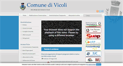 Desktop Screenshot of comune.vicoli.pe.it